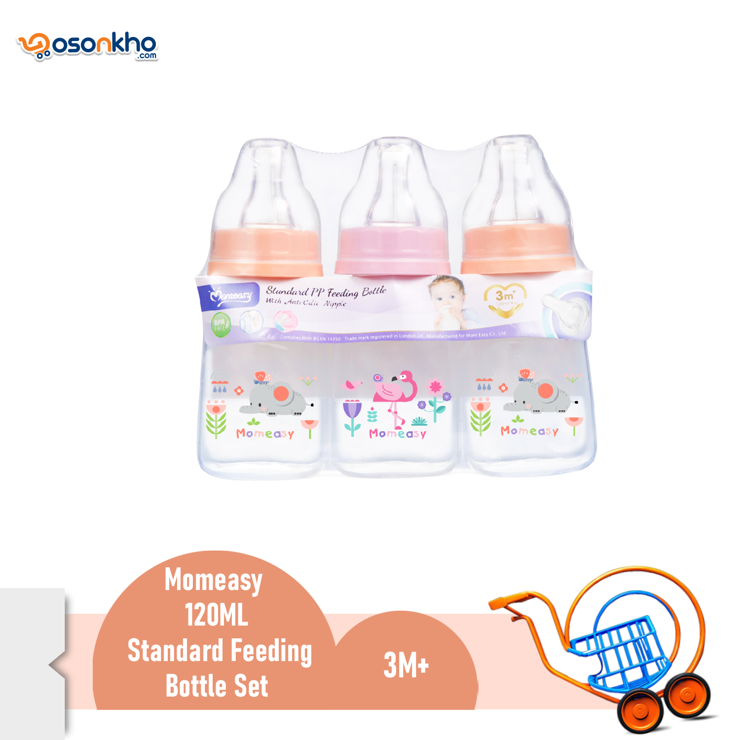 Momeasy 120ML Standard Feeding Bottle Set 44678 copy