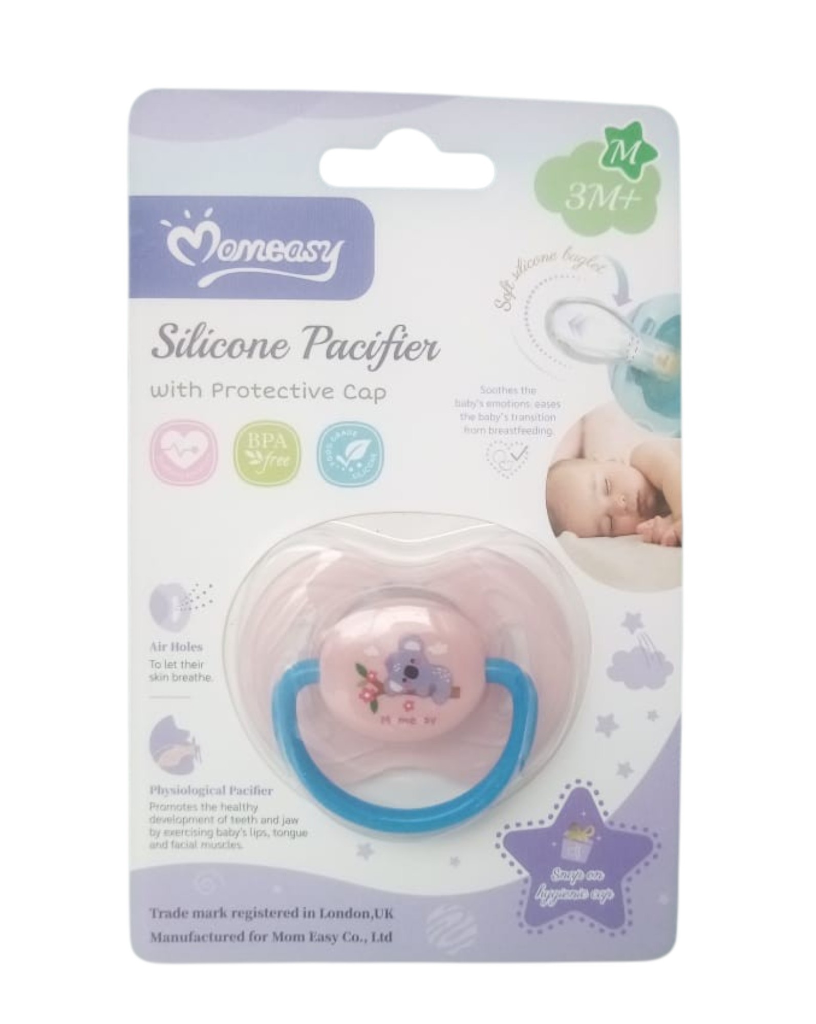 Momeasy Silicone Pacifier 3M+ 45503N