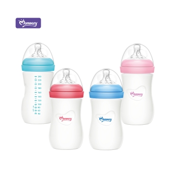 Momeasy wide neck glass feeding bottle 240ml 