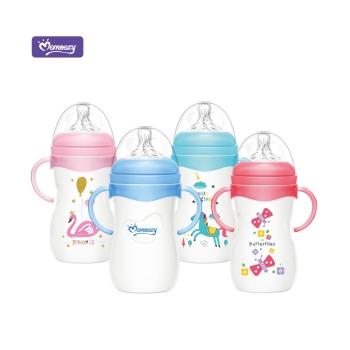 momeasy 240ML Wide-neck Feeding Bottle With Handle 44774