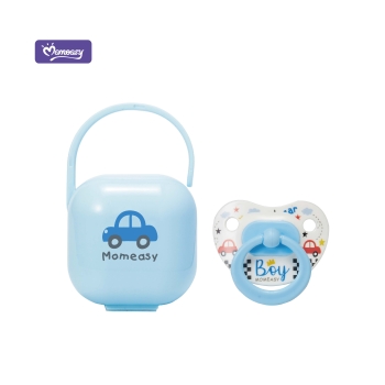 M Silicone Pacifier With Storage Box blue 45541