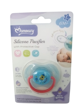 Momeasy Silicone Pacifier 6M+ Blue 45503N