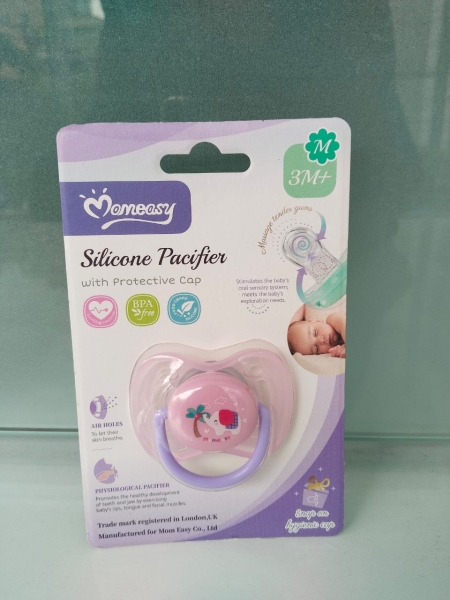 momeasy Pacifier Physiological Type Orthodontic Type 45563 green 3m+ (Pink)