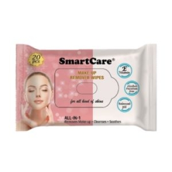 SmartCare Makeup remover wet wipes 20pcs pack SCMakeup20