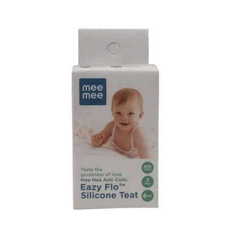 mee mee eazy flo silicone teat 6m+